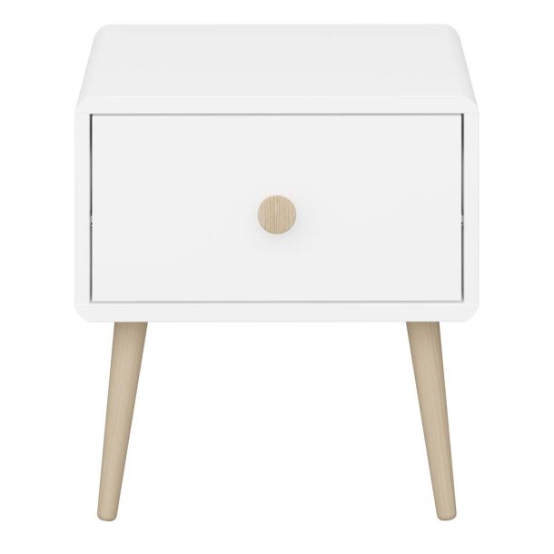 Gaia table de nuit 1 tiroir blanc.