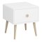 Gaia table de nuit 1 tiroir blanc.