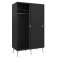 Armadio Softline 2 ante scorrevoli nero.