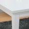 Venedig eethoek tafel wit 95x180/276 incl. 2 verlengbladen en 6 boucl� stoelen bruin.