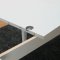 Venedig eethoek tafel wit 95x180/276 incl. 2 verlengbladen en 6 boucl� stoelen bruin.