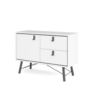 Rye Sideboard 1 Tür, 2 Schubladen mattweiss.