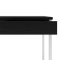 Fula skrivebord 3 skuffer sort ask dekor.