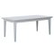 Venedig Essgruppe Tisch wei 95x180/276 mit 2 Stk. Zusatzplatten 6 Sthlen Velour schwarz.