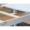 Venedig spisebordsst bord hvid 95x180/276 inkl. 2 tillgsplader og 6 stole fljl beige.