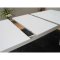 Venedig spisebordsst bord hvid 95x180/276 inkl. 2 tillgsplader og 6 stole fljl beige.