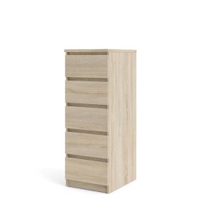 Noulan Kommode 5 Schubladen, Eichen Dekor.