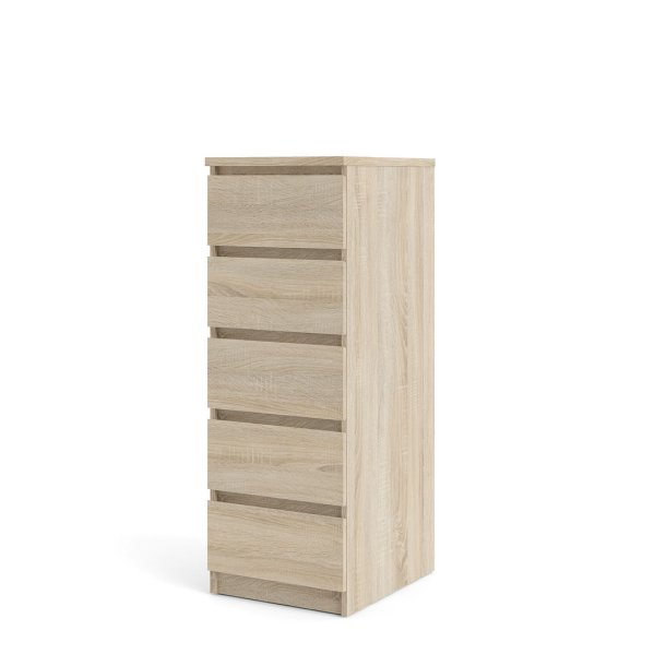 Noulan Kommode 5 Schubladen, Eichen Dekor.