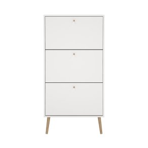 Bodo skoskp 3 klappdrrar vit.