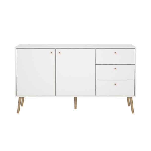 Bodo Sideboard 2 Tren, 3 Schubladen wei.