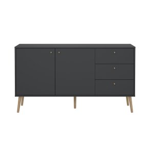 Bodo kreedns 2 drzwi, 3 szuflady matowy szary.