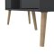 Mueble TV Bodo 2 cajones, 4 estantes gris mate.