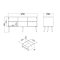 Mueble TV Bodo 2 cajones, 4 estantes gris mate.