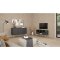 Mueble TV Bodo 2 cajones, 4 estantes gris mate.