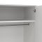 Bodo garderobeskap 200x99x58cm, 2 drer, 2 skuffer hvit.