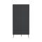 Bodo Kleiderschrank 200x99x58cm, 2 Tren, 2 Schubladen matte grau.