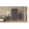 Bodo Kleiderschrank 200x99x58cm, 2 Tren, 2 Schubladen matte grau.