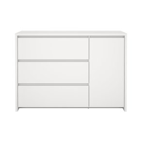 Next kommode 1 lge 3 skuffer hvid.