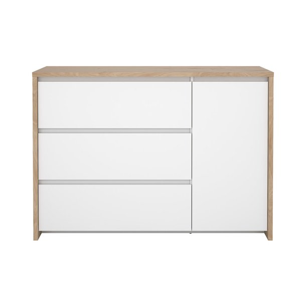 Next kommode 1 lge 3 skuffer hvid hjglans.