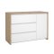 Next kommode 1 lge 3 skuffer hvid hjglans.
