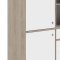 Penny Regal 2 Tren, 4 Schubladen und 2 Fcher Hickory-Dekor und Mattwei.