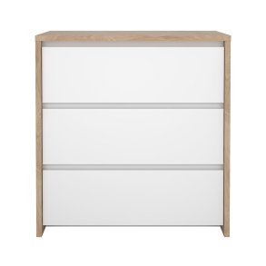 Next komoda 3 szuflady biały połysk.