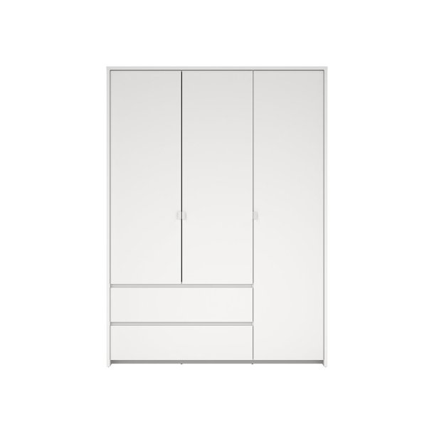 Next kldskp 3 drrar 2 ldor 149x200 cm vit.
