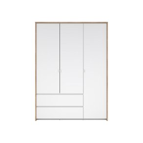 Next kldeskab 3 lger 2 skuffer 149x200cm hvid hjglans.