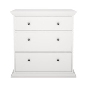 North Kommode 3 Schubladen wei.