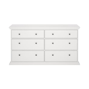 North Kommode 6 Schubladen wei.