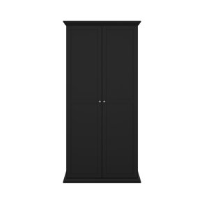 North Kleiderschrank 2 Tren schwarz matt.