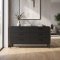 Dana commode 6 tiroirs noir mat.