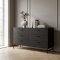 Dana commode 6 tiroirs noir mat.