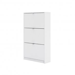 Shane Schuhschrank 3 Klapptren 2R  weiss.