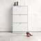 Shane Schuhschrank 3 Klapptren 2R  weiss.