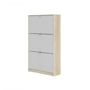 Shane skoskp 3 klaffdrrar 2R ek-look, vit.