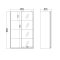 Bergamo Schiebetrenschrank 2 Tren 140x220cm wei.