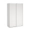 Bergamo skydedrsskab 2 lger 140x220cm hvid.