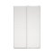 Bergamo skydedrsskab 2 lger 140x220cm hvid.