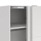 Bergamo skydedrsskab 2 lger 140x220cm hvid.