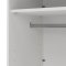Bergamo skydedrsskab 2 lger 140x220cm hvid.