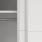 Bergamo skydedrsskab 2 lger 140x220cm hvid.