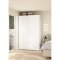 Bergamo skydedrsskab 2 lger 140x220cm hvid.