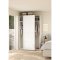 Bergamo skydedrsskab 2 lger 140x220cm hvid.