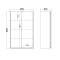 Bergamo skydedrsskab 2 lger 140x220cm hvid.