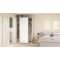 Bergamo skydedrsskab 2 lger 140x220cm hvid.
