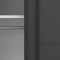 Bergamo Schiebetrenschrank 2 Tren 140x220cm matt grau.