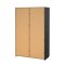 Bergamo Schiebetrenschrank 2 Tren 140x220cm matt grau.