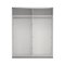 Bergamo Schiebetrenschrank 2 Tren 180x220cm wei.