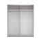 Bergamo Schiebetrenschrank 2 Tren 180x220cm matt grau.